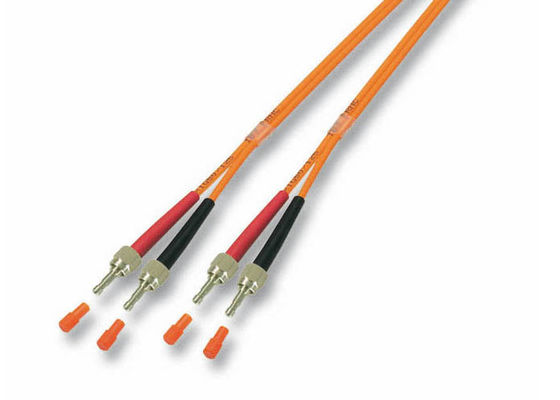 FDDI to SC Multimode Fiber Patch Cord LSZH Orange Jacket 850nm Wavelength